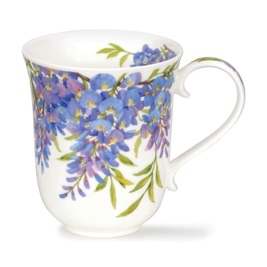 Mug en porcelaine Anglaise Dunoon Fleurs de Glycine