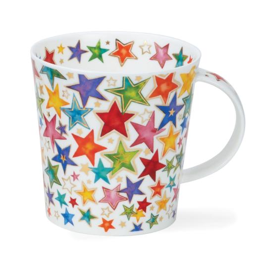 Grande tasse avec étoiles colorés