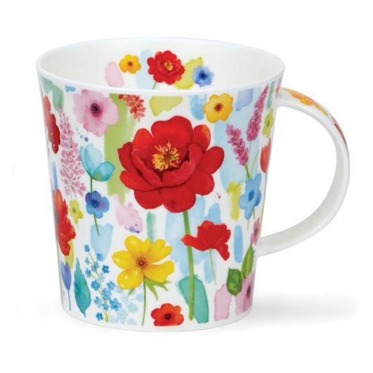 Grande tasse à thé Dunoon floral burst red