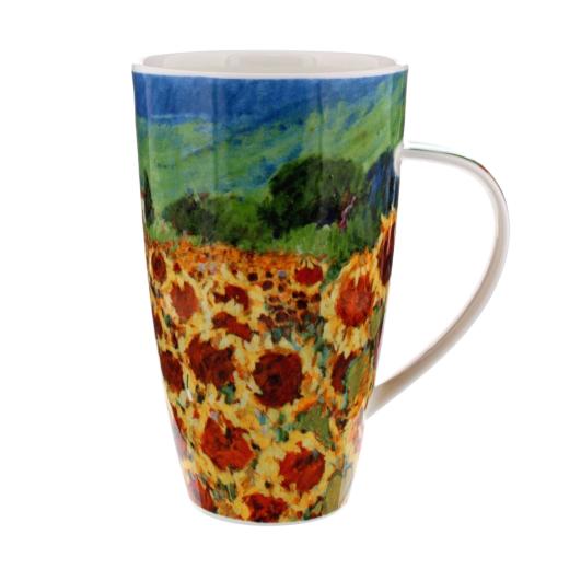 Tasse Anglaise Dunoon Henley paysage tournesols