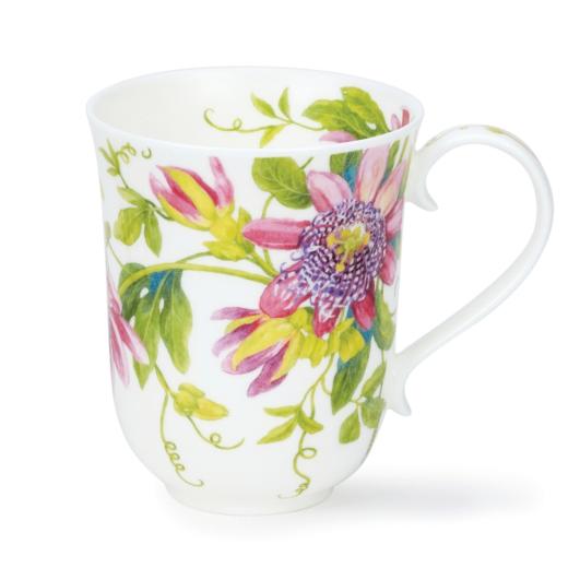 Mug Dunoon en porcelaine fine anglaise décor floral