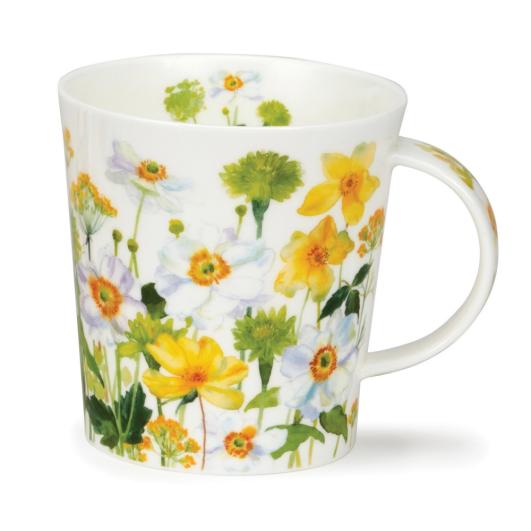 tasse à thé Anglaise Dunoon Flower garden white