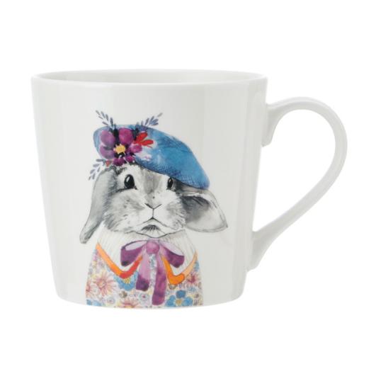 lapin nain sur tasse à thé en porcelaine