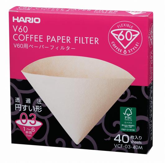Filtre V60 Coffee Paper 03 1-6 Tasses