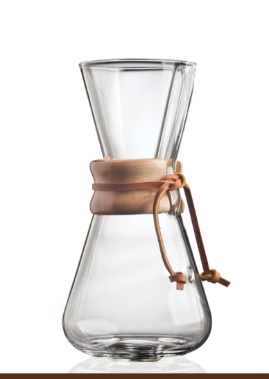 Chemex filter drip coffeemaker 3 tasses